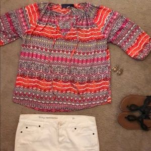 Bright Boho Printed Top